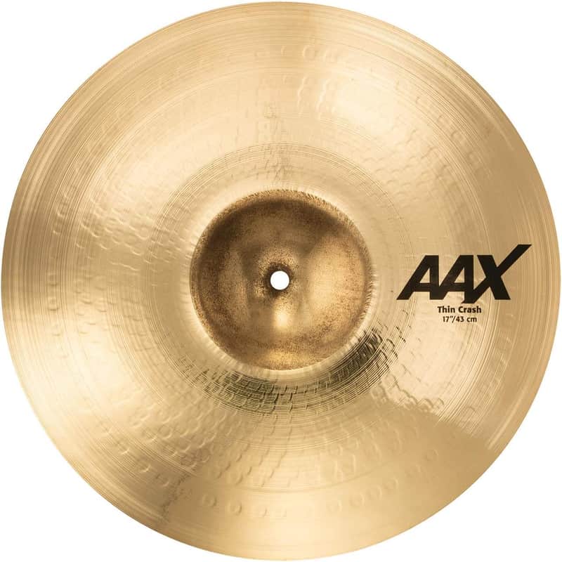 Sabian 17" AAX Thin Crash Cymbal - Brilliant Finish image 1