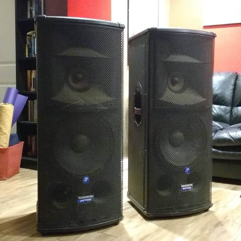 Pair of Original Mackie SR1530 Active Three-Way Mains image 1