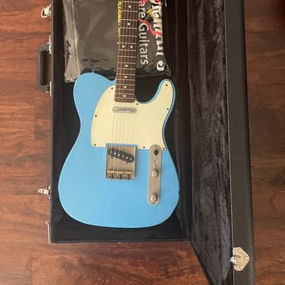 LSL T Bone Tele Masterbuilt By Chris Fleming Lake Arrowhead Blue image 9
