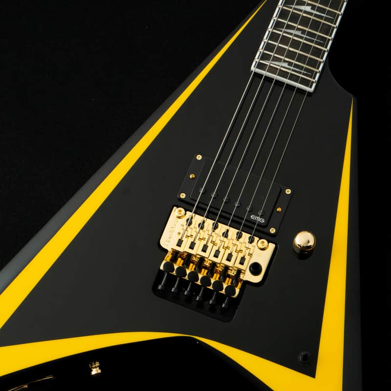 ESP EDWARDS E-ALEXI ARROW HEAD w/ESP GB-30V -Black with Yellow Stripe- #ED0601263 2026 [Made in Japan][Children of Bodom Alexi Laiho] image 1