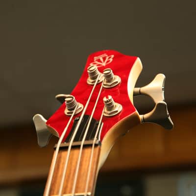 Ibanez BTB400QM - 2003 - Transparent Red - Made in Korea image 5
