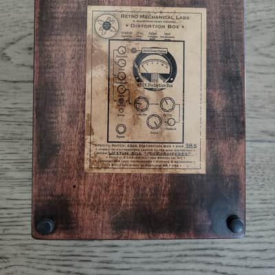 Retro Mechanical Labs 432K Distortion Box Walnut Casing . Rare Distortion Pedal image 4