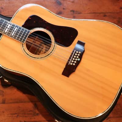 Rare Vintage Kiso Suzuki Dreadnought D55 Replica c.1972 + Pro Setup +Japan! (after the Guild style) image 1