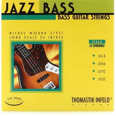 Thomastik-Infeld JF344 Jazz Flatwound Bass Guitar Strings - .043-.100 Long Scale image 1