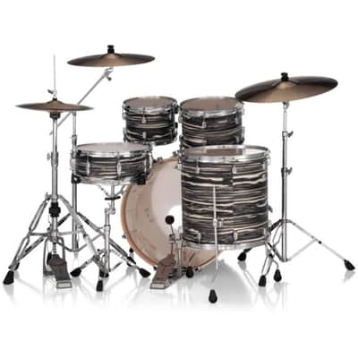 Pearl DMPA925SPC875 Decade Maple Artisan 5-Piece Drum Shell Pack With 22" Bass Drum - Black Satin Marble image 5