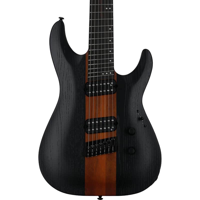 Schecter Rob Scallon C-7 Multi-Scale Electric Guitar, 7-String, Satin Dark Roast image 1