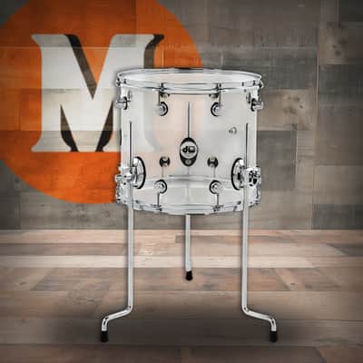 DW Design Series Acrylic Floor Tom 12x14 Clear w/Chrome Hardware (DDAC1214TTCL) image 1
