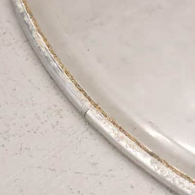 Ludwig Rocker 16" Clear Silver Dot Drum Head Vintage 1980's #2 image 3