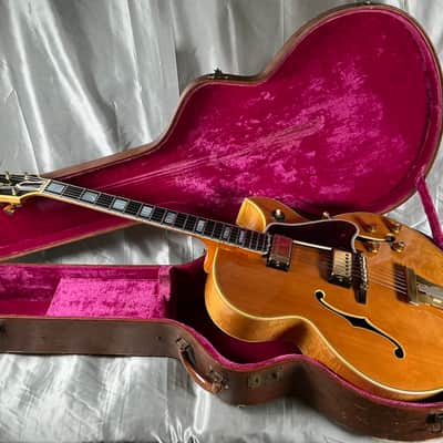 1962 Gibson L-5CESN Archtop Electric Hollowbody Guitar w/ Brown Lifton Case image 2