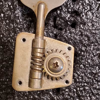 (#T399) Kluson Fender Bass Tuner 1960's Nickel image 1
