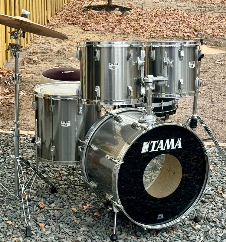 Tama Vintage swingstar 22/16/13/12 80s - Gun metal chrome | Reverb