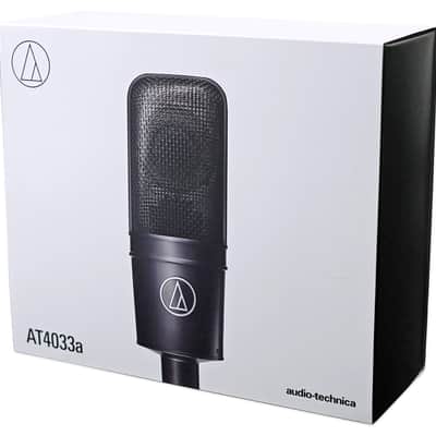 Audio Technica AT4033A Condenser Microphone Mic+Shockmount+Dust Cover+Case image 14