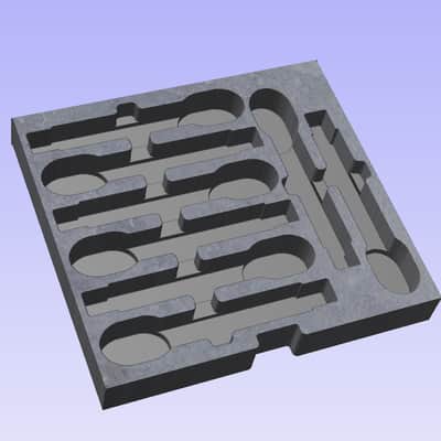 Custom Foam Insert for Rack Drawer fits 8 Shure Axient Digital ULXD QLXD Wireless Handheld SLXD2 QLXD2 ULXD2 AD2 ADX2 w/SE V7 image 3
