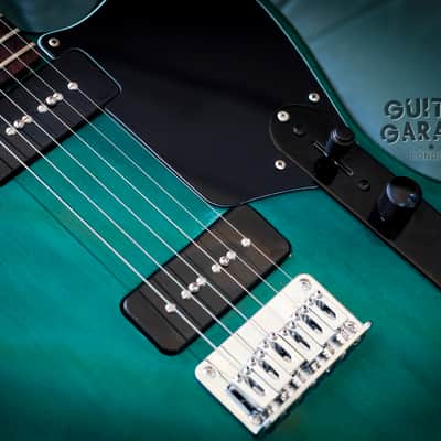 Fender Telemaster Jazzcaster Teal Green  Transparent Custom Offset guitar - USA rosewood neck image 10