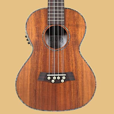 Kohola Deluxe Solid Top Six-String Tenor Acoustic Electric Ukulele image 2