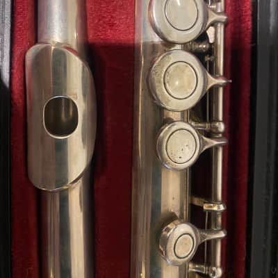 Yamaha YFL-211 Student Flute 1990s - Silver plated image 4