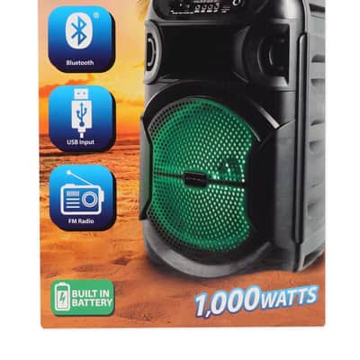 Technical Pro Rechargeable 8" LED Karaoke Machine System w/Bluetooth+Microphone image 10