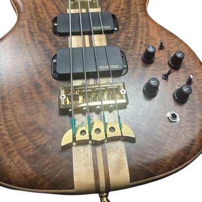 Alembic Crest 4 Medium Scale (32"), Walnut / Ebony / Side Led's *Similar On Order, ETA Oct 2026 image 10