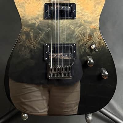 Schecter PT Standard Electric Guitar Black Fade Burst Burl Finish image 1