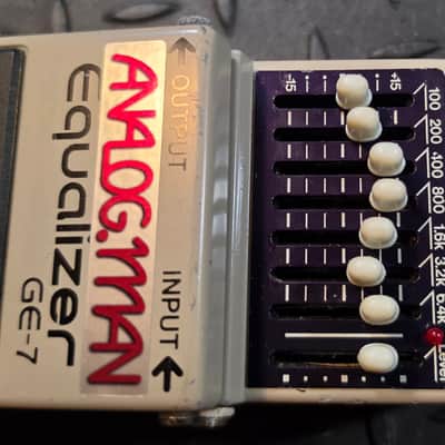 Analogman Boss GE-7 Graphic Equalizer Pro Mod EQ Japan MIJ Vintage Black Label Converted 9vDC PSA image 3