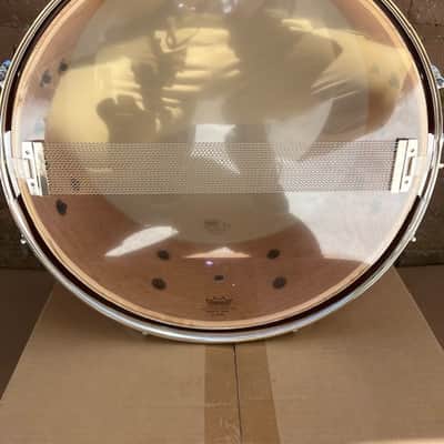 Pearl Export Series 14"x5.5" Snare Drum - Natural Red Cherry image 7