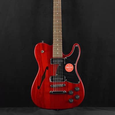 Fender Jim Adkins JA-90 Telecaster Thinline Crimson Red Transparent image 2