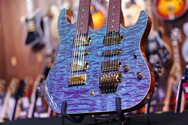 ESP Custom shop Hiend Spec Snapper CTM double Neck  2019 Custom color image 1