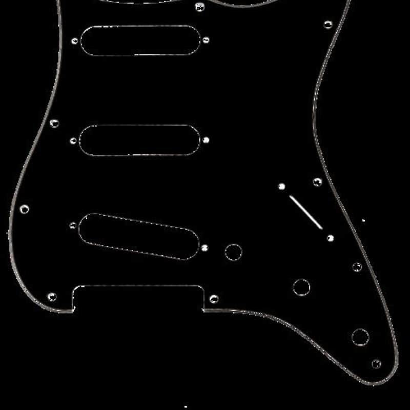 Photos - Guitar Fender Pickguard Stratocaster SSS 11Hole Mount BWB 3Pl... Standard 