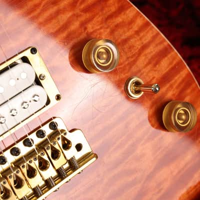 Colletti Guitars Speed of Sound Tangerine Quilt Maple Top image 11