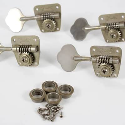 1977 Vintage Fender Precision/Jazz/Telecaster Bass Lefty TUNERS Left-Handed USA 1960s-1970s Nickel image 2