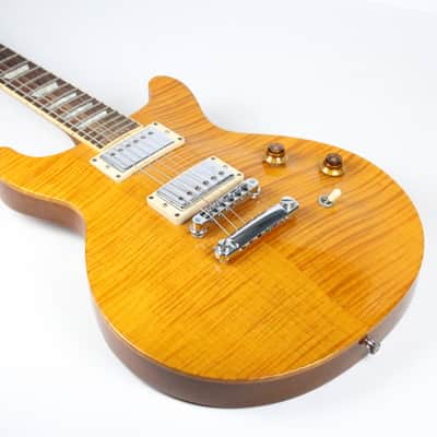 1998 Gibson Les Paul Standard Double Cut Amber Flame Maple Top Original Case 7 lbs 1 oz 60's 1960's Neck Profile image 14