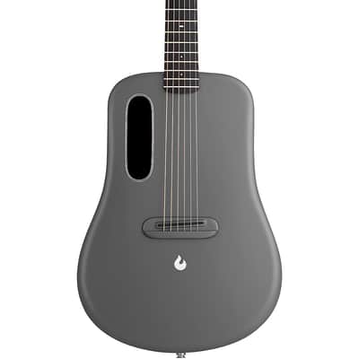 LAVA MUSIC ME 4 Carbon Fiber 36" Acoustic-Electric Guitar with Airflow Bag Regular Space Grey image 1