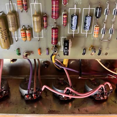 Marshall JMP 1959 Super Lead 2-Channel 100-Watt Guitar Amp Head 1973 Factory Purple Signed by Jim Marshall image 9