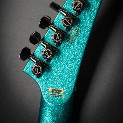 ESP Custom Shop M-II CTM FR-E Large Flakes Turquoise Sparkle (E6670252) image 11