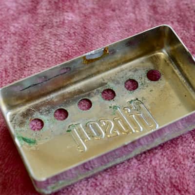 Vintage 1970's Gibson Embossed PAF Humbucking Neck Pickup Cover 1972 1973 ES-335 image 5