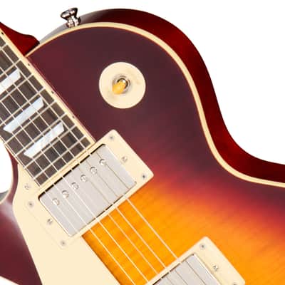 Epiphone 1959 Les Paul Standard Reissue Lefthand Deep Cherry Sunburst - Single Cut Electric Guitar image 10