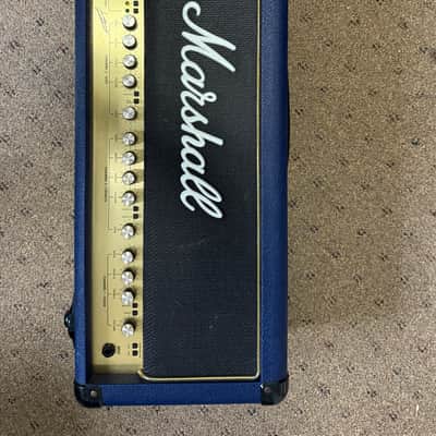 Marshall 6100 30th Anniversary Series 3-Channel 100-Watt Guitar Amp Head 1992 - 1997 - Blue image 3