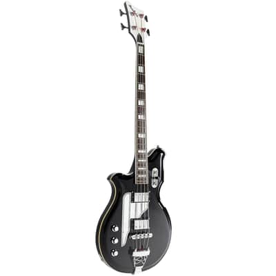 Airline Guitars MAP Bass Short Scale Black Left-Handed image 3