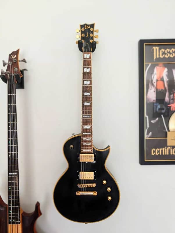 ESP LTD EC-1000 Duncan with Rosewood Fretboard 2011 - 2017 - Vintage Black image 1