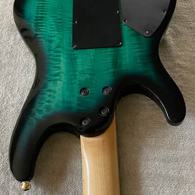 1996 Ibanez S540FM Transparent Turquoise S Series Guitar MIJ