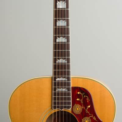 Gibson  J-200N Flat Top Acoustic Guitar (1958), ser. #A-27247, original brown hard shell case. image 8
