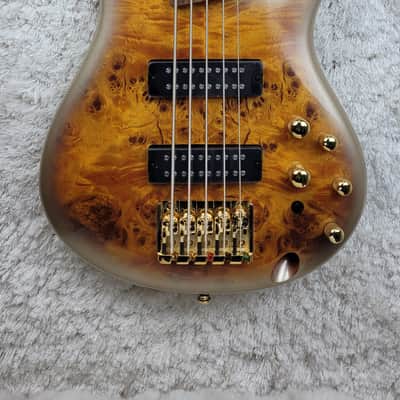 Ibanez SR405EPDXMG 5-String Bass Mars Gold Metallic Burst image 1