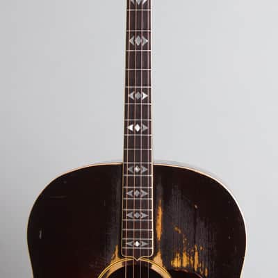 Gibson  Advanced Jumbo Flat Top Plectrum Guitar (1937), ser. #112C, black hard shell case. image 8