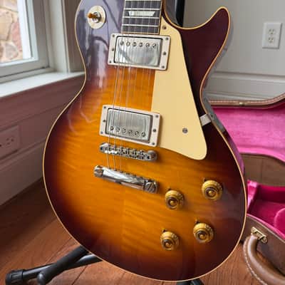 2026 Gibson Custom Shop Les Paul Standard 8.1 lbs ‘59 Reissue R9 VOS - Iced Tea Burst image 2
