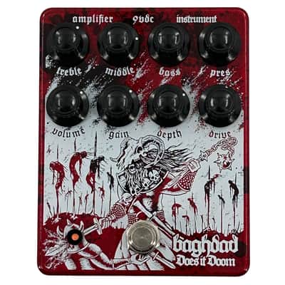 Does It Doom Baghdad High Gain Overdrive and Preamp Pedal - Limited Edition Blood Spatter image 1
