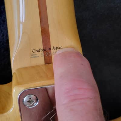 Lefty Fender Thinline Telecaster Japan TN-72 CIJ left handed 2006-08 Crafted In Japan image 10
