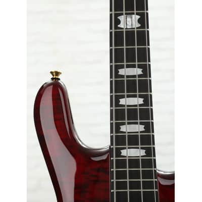Spector Euro 4 LT Bass Guitar - Red Fade Gloss image 6