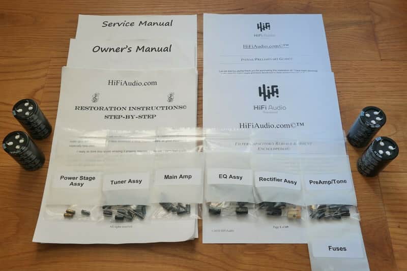Harman Kardon HK-670 restoration kit filter capacitor repair rebuild fix image 1