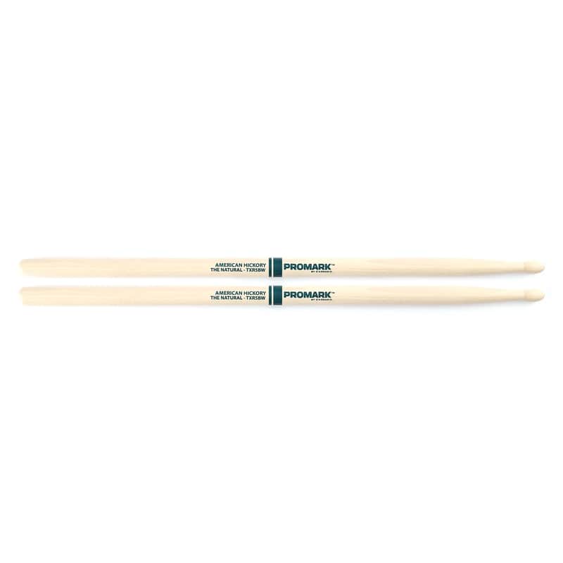 Pro-Mark TXR5BN Hickory 5B "The Natural" Nylon Tip Drum Sticks image 1
