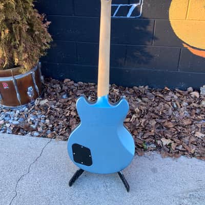 D'Angelico Premier Brighton Electric Guitar, w/ Free Hard Case, Ice Blue Metallic image 5